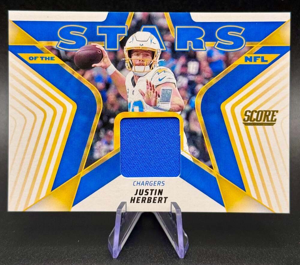 Justin Herbert 2025 Panini Stars of NFL Jersey San Diego LA Chargers Football